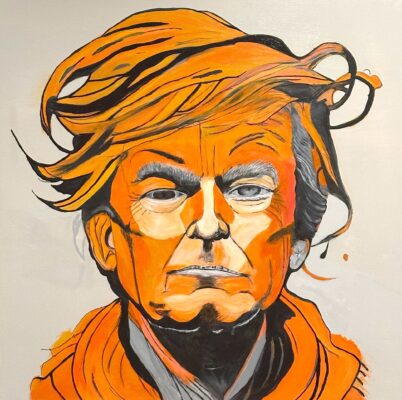 Trump Painting Background - No Permission for ReUse